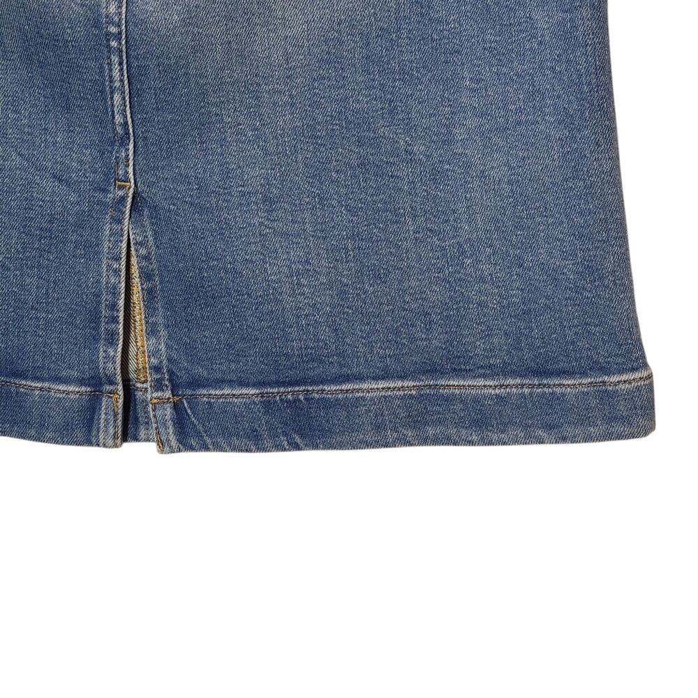 Banana Republic Denim Mini Skirt Medium Wash Blue Patch Pockets Size 6 NWT - Picture 6 of 9